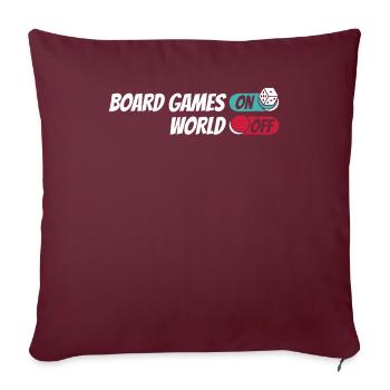 Jeu de société Jeu de société - Housse de coussin décorative 45 x 45 cm - bordeaux - Devant