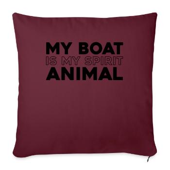 Segeln Segler Segelboot Id Rather Be Sailing - Sofakissenbezug 45 x 45 cm - Burgunderrot - Vorne