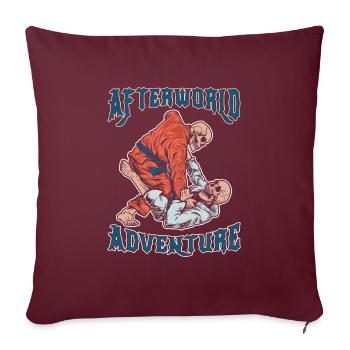 Judoka Afterworld Adventure - Sofakissenbezug 45 x 45 cm - Burgunderrot - Vorne