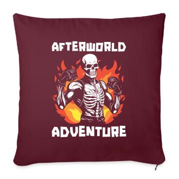 Boxen Boxer Skelett Afterworld Adventure - Sofakissenbezug 45 x 45 cm - Burgunderrot - Vorne