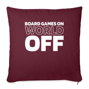 Jeu de société Jeu de société - Housse de coussin décorative 45 x 45 cm - bordeaux - Devant