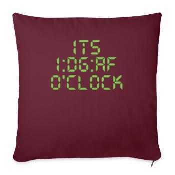Humour noir drôle je m’en fous - Housse de coussin décorative 45 x 45 cm - bordeaux - Devant