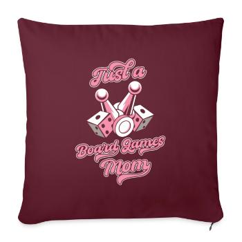 Jeu de société Jeu de société - Housse de coussin décorative 45 x 45 cm - bordeaux - Devant