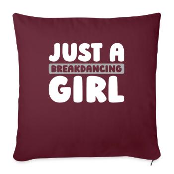 Breakdance Breakdancer Breakdancing - Sofakissenbezug 45 x 45 cm - Burgunderrot - Vorne