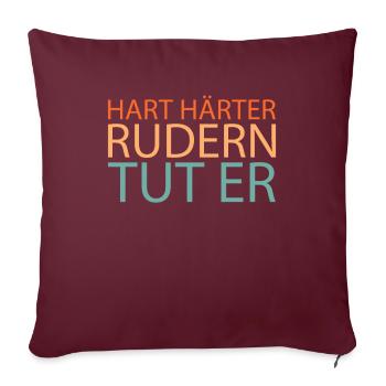 Rudern Ruderer - Sofakissenbezug 45 x 45 cm - Burgunderrot - Vorne