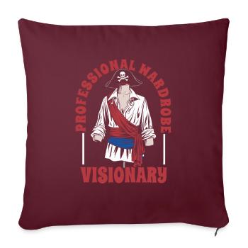 Costume - Housse de coussin décorative 45 x 45 cm - bordeaux - Devant