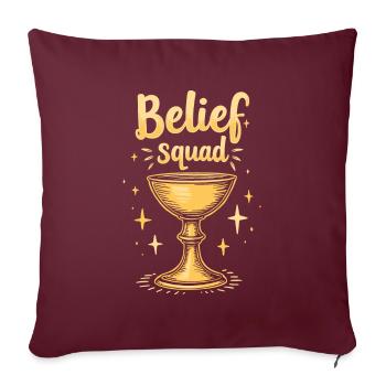 Cadres spirituels - Housse de coussin décorative 45 x 45 cm - bordeaux - Devant