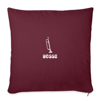 Blasmusik Bosse - Sofakissenbezug 45 x 45 cm - Burgunderrot - Vorne