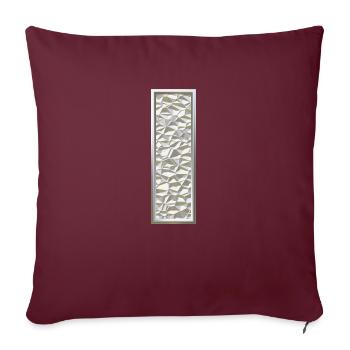 I, letter, letter I, initial, initial I, monogram, - Sofakissenbezug 45 x 45 cm - Burgunderrot - Vorne