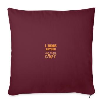 Fou Exceptionnel Arthur - Housse de coussin décorative 45 x 45 cm - bordeaux - Devant