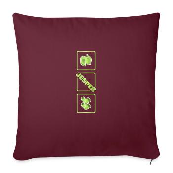 Naissance de Jesper - Housse de coussin décorative 45 x 45 cm - bordeaux - Devant