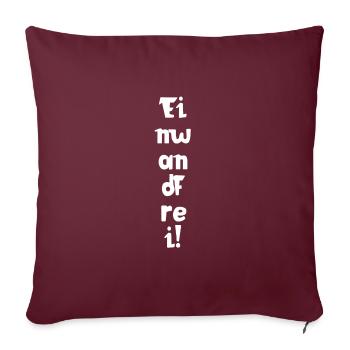 Einwandfrei | Perfekt | Vorbildlich | Spruch - Sofakissenbezug 45 x 45 cm - Burgunderrot - Vorne