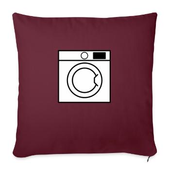lave-linge - Housse de coussin décorative 45 x 45 cm - bordeaux - Devant