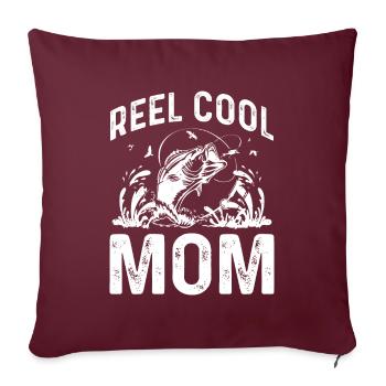 Roll Cool Maman - Housse de coussin décorative 45 x 45 cm - bordeaux - Devant