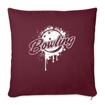 Bamm! Schüssel-design Für Bowler - Sofakissenbezug 45 x 45 cm - Burgunderrot - Vorne