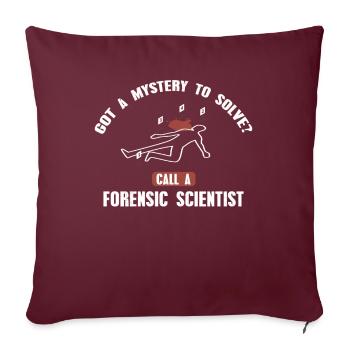 Avez-vous un casse-tête à résoudre? Appelez un - Housse de coussin décorative 45 x 45 cm - bordeaux - Devant