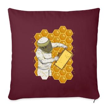 Apiculteur apicole - Housse de coussin décorative 45 x 45 cm - bordeaux - Devant