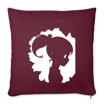 Batcave Girl Dark Fairytale Goth Okkulte Frauen Got - Sofakissenbezug 45 x 45 cm - Burgunderrot - Vorne