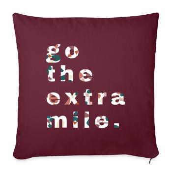 Gravel, VTT, Passion, Cyclisme - Housse de coussin décorative 45 x 45 cm - bordeaux - Devant