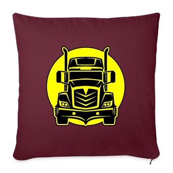 Trucker Truck Driver - Sofa pillowcase 17,3'' x 17,3'' (45 x 45 cm) - burgundy - Front