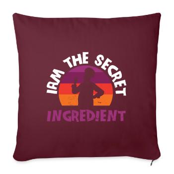 Cuisinier Chef étoilé Gastro Restaurant - Housse de coussin décorative 45 x 45 cm - bordeaux - Devant