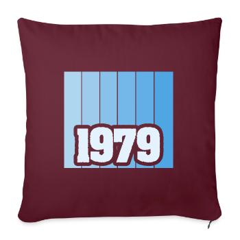 Witzig 1979 - Housse de coussin décorative 45 x 45 cm - bordeaux - Devant