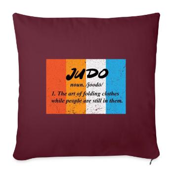 Judo Arts Martiaux Respect De l’Autodéfense - Housse de coussin décorative 45 x 45 cm - bordeaux - Devant