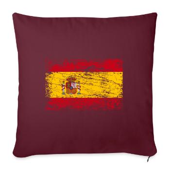 Flagge von Spanien Mallorca - Sofakissenbezug 45 x 45 cm - Burgunderrot - Vorne