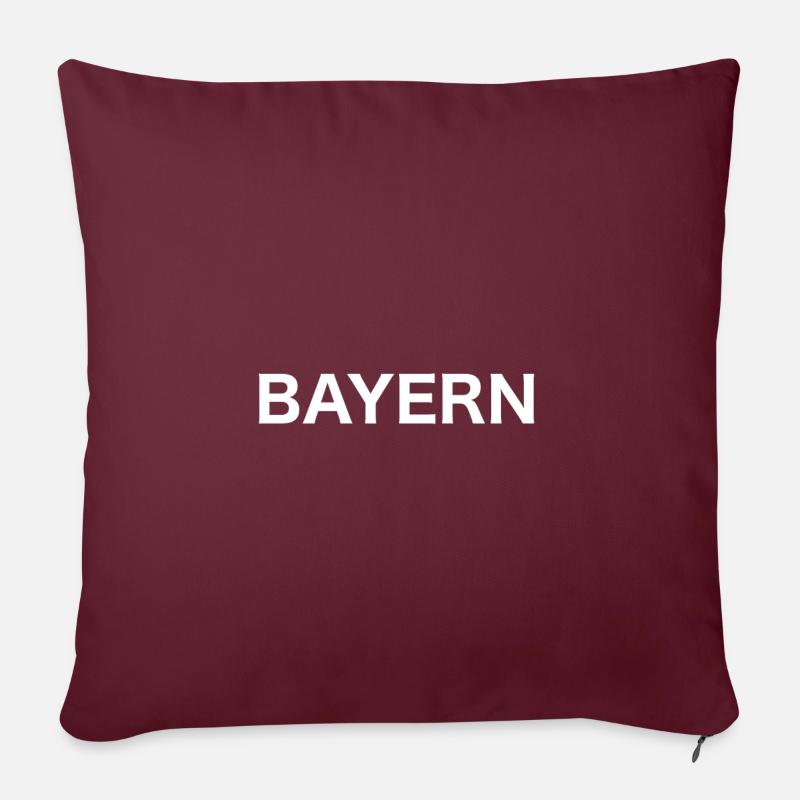 Bayern - Sofakissenbezug 45 x 45 cm - Burgunderrot
