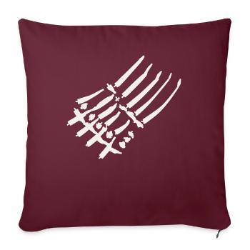 Claw - Sofa pillowcase 17,3'' x 17,3'' (45 x 45 cm) - burgundy - Front