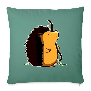 Archer Hedgehog - Sofa pillowcase 17,3'' x 17,3'' (45 x 45 cm) - cypress green - Front