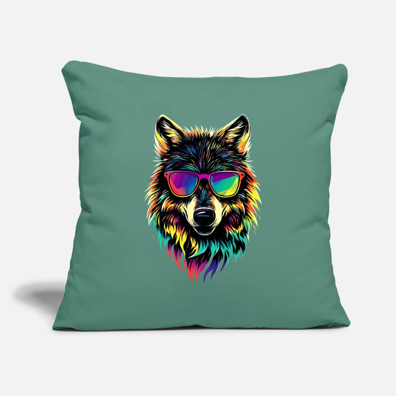 Wolf Love Wolves Wolf Pack Wolfhound Wild Wolf Sofa pillowcase 17,3'' x 17,3'' (45 x 45 cm)
