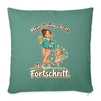 Tanzlehrer Tanzlehrerin Tanzunterricht - Sofakissenbezug 45 x 45 cm - Tanngrün - Vorne