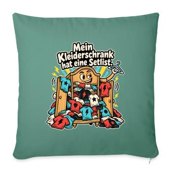 Band Merch Konzertfan Tour Merch Sammler - Sofakissenbezug 45 x 45 cm - Tanngrün - Vorne