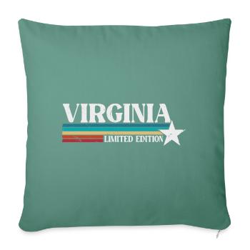 Virginia - Sofa pillowcase 17,3'' x 17,3'' (45 x 45 cm) - cypress green - Front