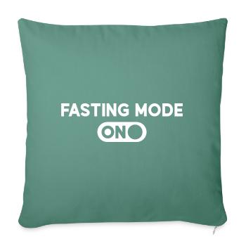 Fasting mode on Ramadan - Sofa pillowcase 17,3'' x 17,3'' (45 x 45 cm) - cypress green - Front