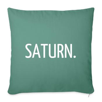 Saturn. - Sofa pillowcase 17,3'' x 17,3'' (45 x 45 cm) - cypress green - Front