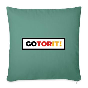 German Sports Teams - Go Tor It! Box - Sofa pillowcase 17,3'' x 17,3'' (45 x 45 cm) - cypress green - Front