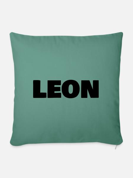 Leon - Sofakissenbezug 45 x 45 cm - Tanngrün
