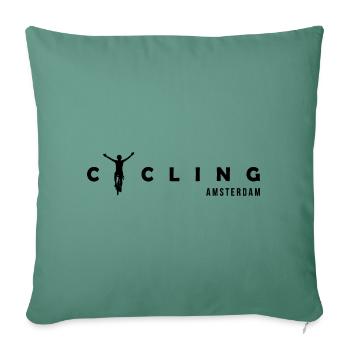 Cycling Amsterdam Europe - Sofakissenbezug 45 x 45 cm - Tanngrün - Vorne
