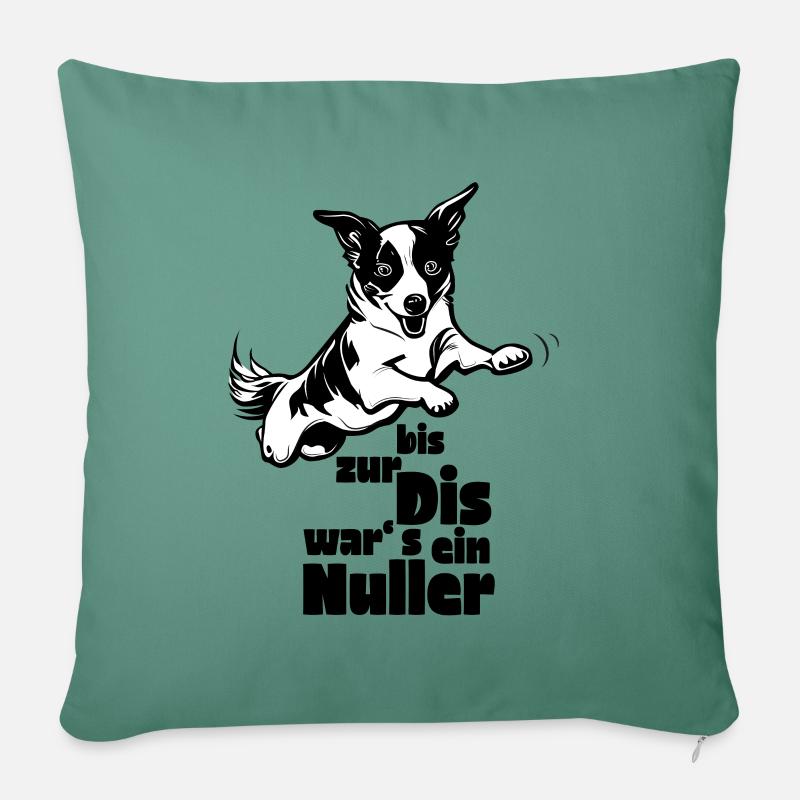 Agilité zéro - Housse de coussin décorative 45 x 45 cm - vert sapin