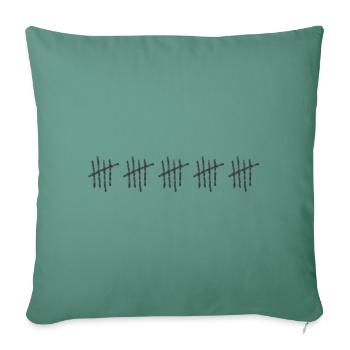 25th birthday 25 years anniversary twenty-five - Sofa pillowcase 17,3'' x 17,3'' (45 x 45 cm) - cypress green - Front
