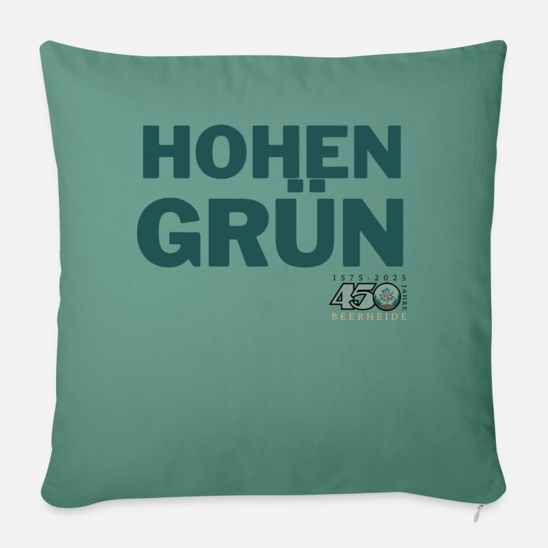 HOHENGRÜN - Sofakissenbezug 45 x 45 cm - Tanngrün