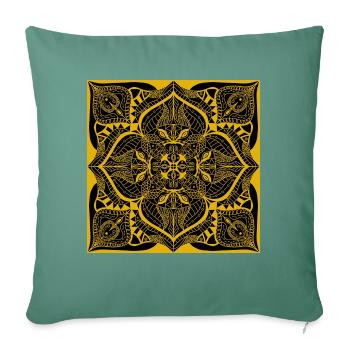 Mandala - Sofa pillowcase 17,3'' x 17,3'' (45 x 45 cm) - cypress green - Front