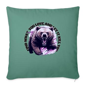 Trouvez ce que vous aimez.... - Housse de coussin décorative 45 x 45 cm - vert sapin - Devant