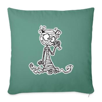 Vampire Mummy - Sofa pillowcase 17,3'' x 17,3'' (45 x 45 cm) - cypress green - Front