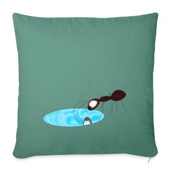 Ant - Sofa pillowcase 17,3'' x 17,3'' (45 x 45 cm) - cypress green - Front