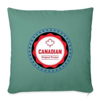 Canada, maple leaf. - Sofa pillowcase 17,3'' x 17,3'' (45 x 45 cm) - cypress green - Front