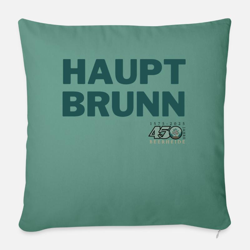 HAUPTBRUNN - Sofakissenbezug 45 x 45 cm - Tanngrün