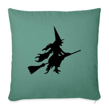 Witch - Sofa pillowcase 17,3'' x 17,3'' (45 x 45 cm) - cypress green - Front